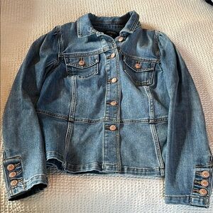Talbots Jean Jacket with Button Accents